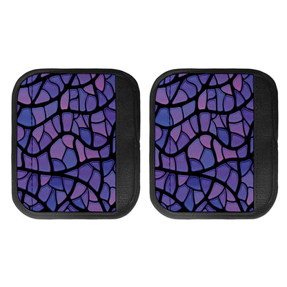 Purple Stained Glass Mosaic Print Handle Covers