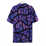 Purple Stained Glass Mosaic Print Hawaiian Shirt
