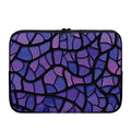 Purple Stained Glass Mosaic Print Laptop Sleeve