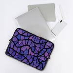 Purple Stained Glass Mosaic Print Laptop Sleeve