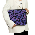 Purple Stained Glass Mosaic Print Laptop Sleeve
