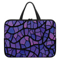 Purple Stained Glass Mosaic Print Laptop Sleeve With Handle
