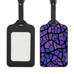 Purple Stained Glass Mosaic Print Luggage Tag