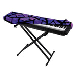 Purple Stained Glass Mosaic Print Piano Keyboard Cover