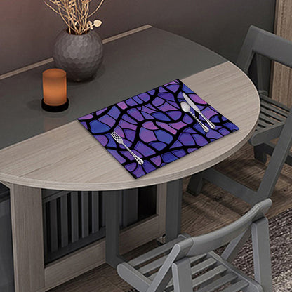 Purple Stained Glass Mosaic Print Placemat