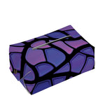 Purple Stained Glass Mosaic Print Rectangle Tissue Box Cover