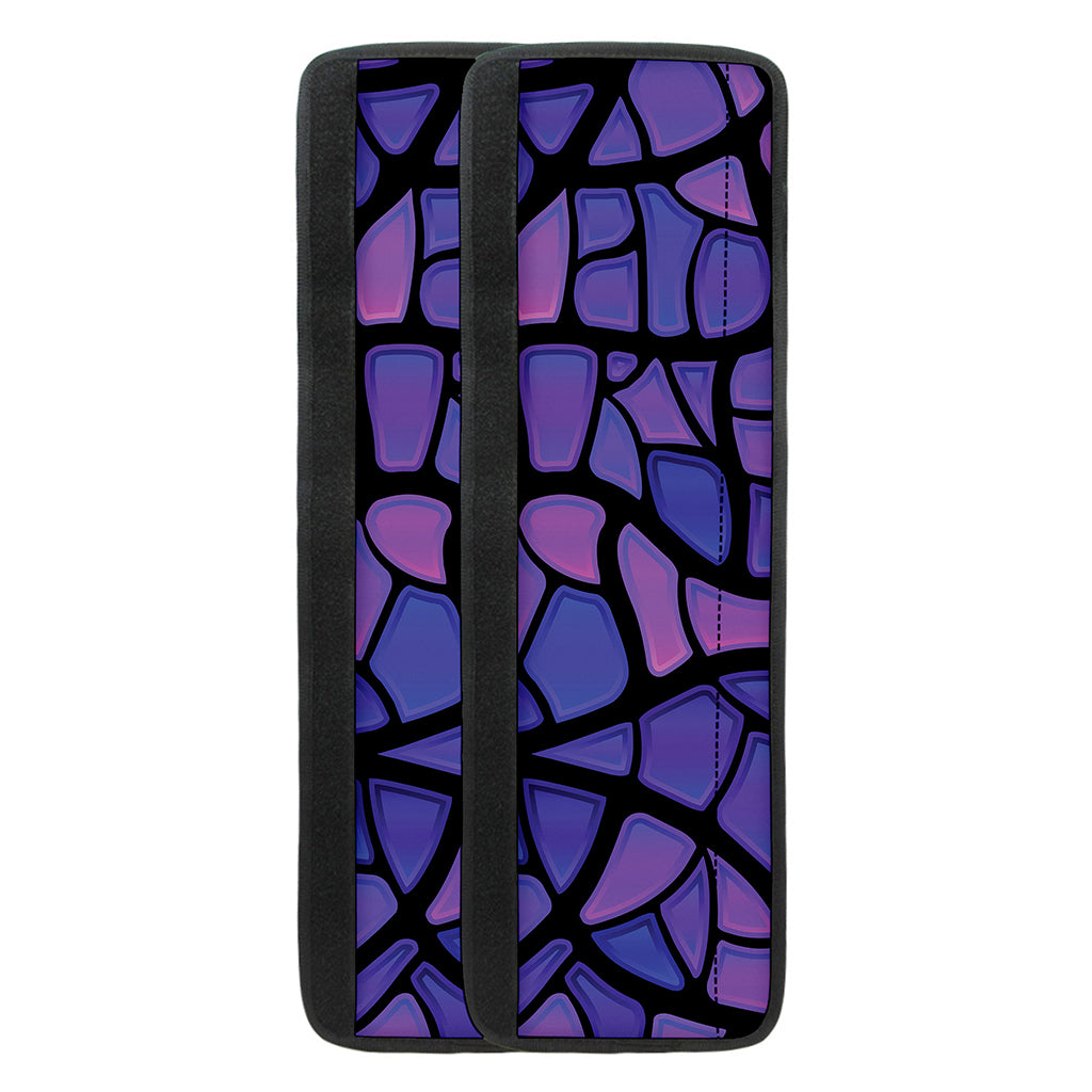 Purple Stained Glass Mosaic Print Refrigerator Handle Covers