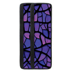 Purple Stained Glass Mosaic Print Refrigerator Handle Covers