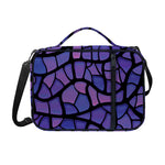 Purple Stained Glass Mosaic Print Shoulder Strap Bible Bag
