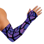 Purple Stained Glass Mosaic Print Sun Protection Arm Sleeves
