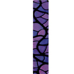 Purple Stained Glass Mosaic Print Table Runner