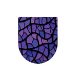 Purple Stained Glass Mosaic Print Toilet Lid Cover