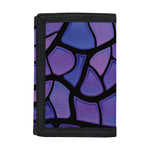 Purple Stained Glass Mosaic Print Trifold Wallet