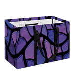 Purple Stained Glass Mosaic Print Utility Tote Bag