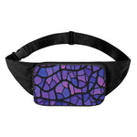 Purple Stained Glass Mosaic Print Waist Bag