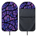 Purple Stained Glass Mosaic Print Waterproof Car Seat Cover