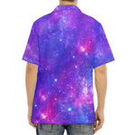 Purple Stardust Cloud Galaxy Space Print Aloha Shirt