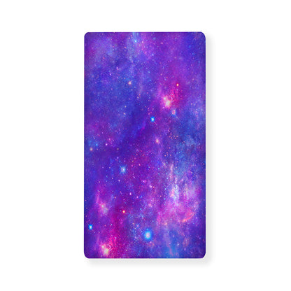 Purple Stardust Cloud Galaxy Space Print Baby Crib Sheet