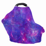 Purple Stardust Cloud Galaxy Space Print Baby Seat Cover