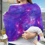 Purple Stardust Cloud Galaxy Space Print Baby Seat Cover