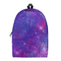 Purple Stardust Cloud Galaxy Space Print School Backpack