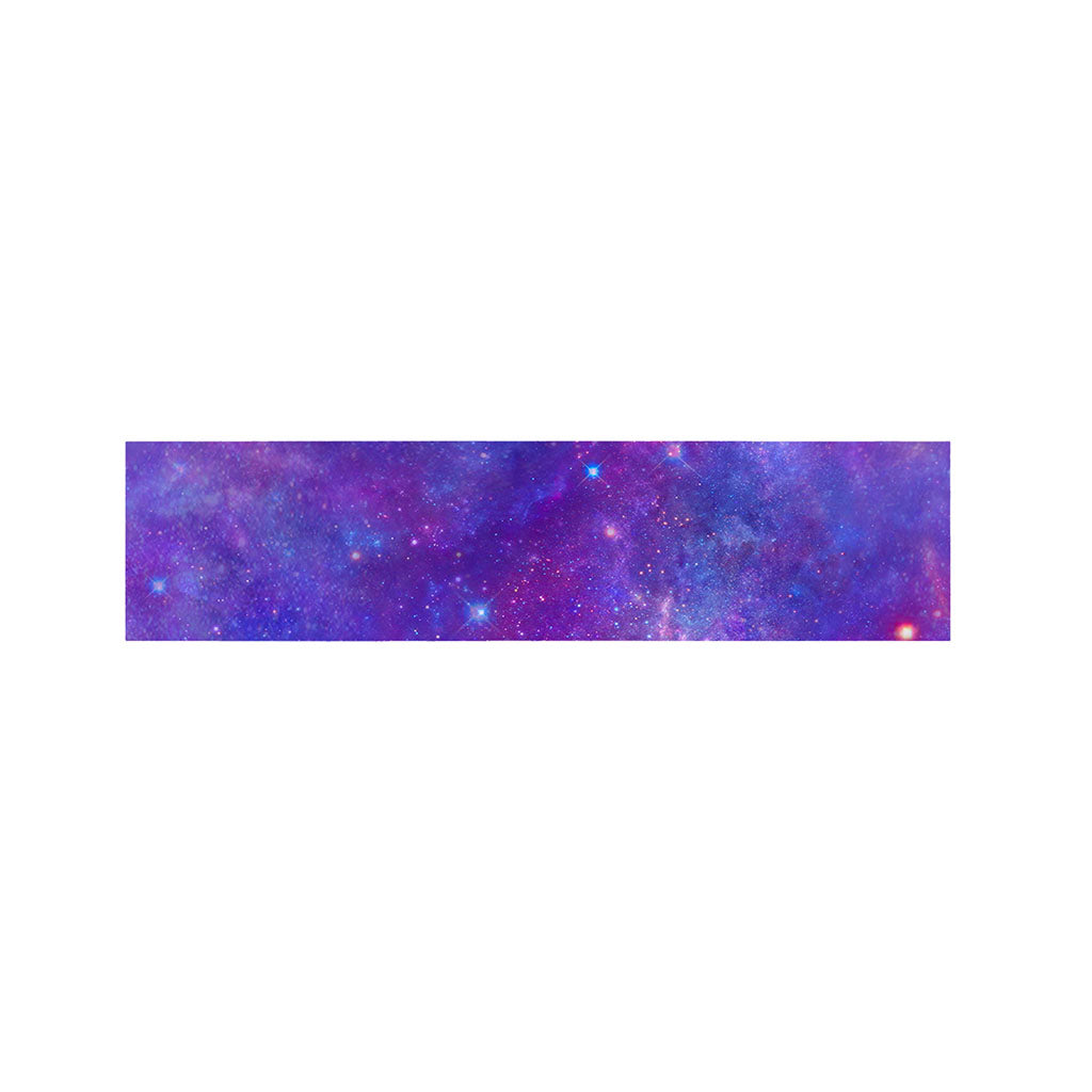 Purple Stardust Cloud Galaxy Space Print Bed Runner