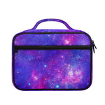 Purple Stardust Cloud Galaxy Space Print Briefcase Bible Bag