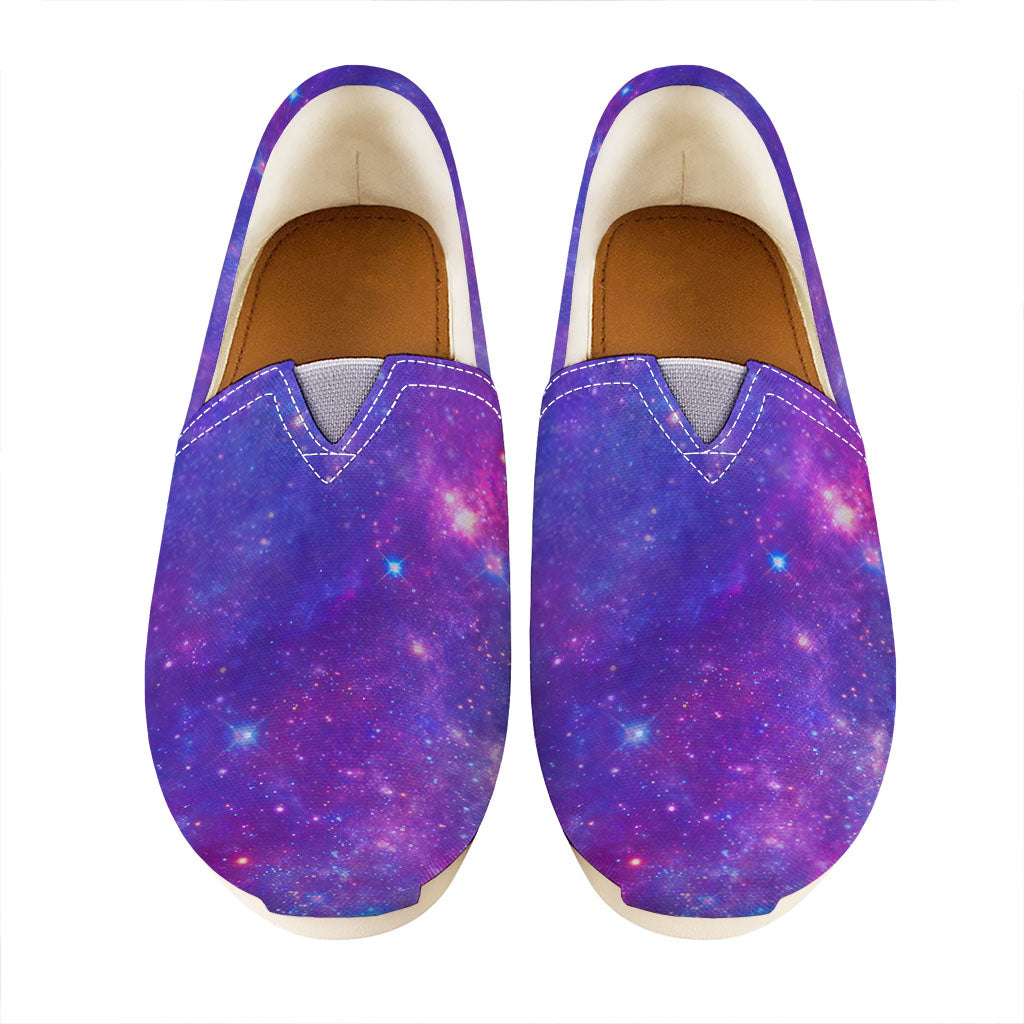 Purple Stardust Cloud Galaxy Space Print Casual Shoes