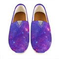 Purple Stardust Cloud Galaxy Space Print Casual Shoes