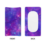 Purple Stardust Cloud Galaxy Space Print Changing Pad Cover