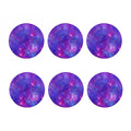 Purple Stardust Cloud Galaxy Space Print Coaster Set