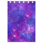 Purple Stardust Cloud Galaxy Space Print Curtain