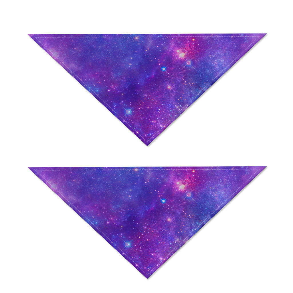 Purple Stardust Cloud Galaxy Space Print Dog Bandana