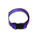 Purple Stardust Cloud Galaxy Space Print Dog Collar