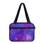 Purple Stardust Cloud Galaxy Space Print Double Strap Bible Bag