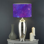 Purple Stardust Cloud Galaxy Space Print Drum Lamp Shade
