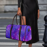 Purple Stardust Cloud Galaxy Space Print Duffle Bag
