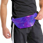 Purple Stardust Cloud Galaxy Space Print Fanny Pack