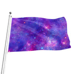 Purple Stardust Cloud Galaxy Space Print Flag