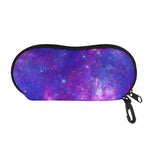 Purple Stardust Cloud Galaxy Space Print Glasses Case