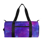Purple Stardust Cloud Galaxy Space Print Gym Bag