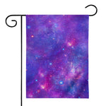 Purple Stardust Cloud Galaxy Space Print House Flag
