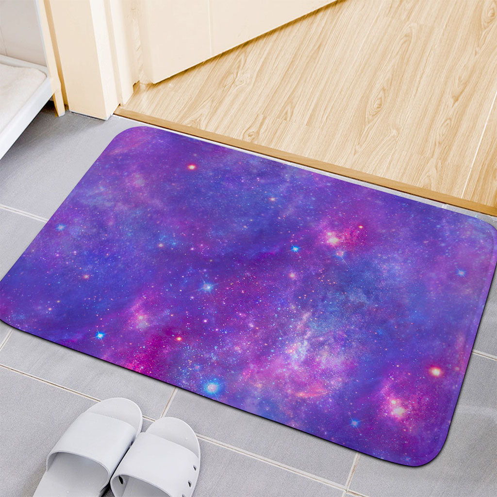 Purple Stardust Cloud Galaxy Space Print Indoor Door Mat