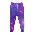 Purple Stardust Cloud Galaxy Space Print Jogger Pants