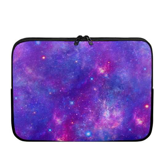 Purple Stardust Cloud Galaxy Space Print Laptop Sleeve