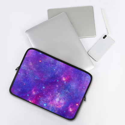 Purple Stardust Cloud Galaxy Space Print Laptop Sleeve