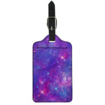 Purple Stardust Cloud Galaxy Space Print Luggage Tag