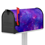 Purple Stardust Cloud Galaxy Space Print Mailbox Cover
