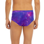 Purple Stardust Cloud Galaxy Space Print Men's Briefs