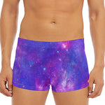 Purple Stardust Cloud Galaxy Space Print Men's Short Boxer Briefs